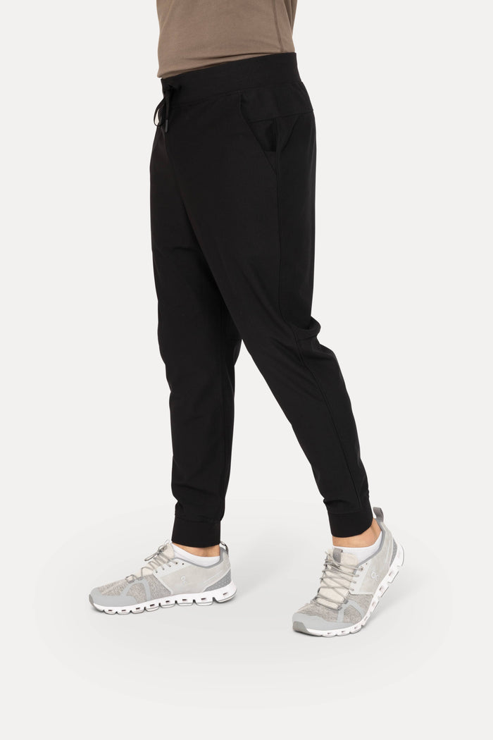 Men's Flexfit Skim Black Jogger Pants for Comfort and Style