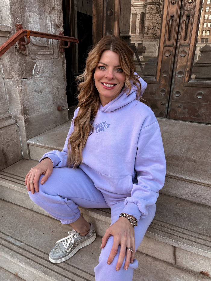 Happy Camp3r Puff Series Hoodie - Grape for Ultimate Comfort